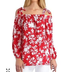 Floral Off-Shoulder Top by Gigi Parker, size S, NWT!